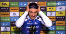 Lampaert po wygraniu 1. etapu Tour de France