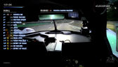 Kamera z kokpitu Toyoty z numerem 8 podczas 4. treningu przed 24h Le Mans