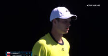 Hurkacz wygrał 2. seta w starciu z Gierasimowem w 1. rundzie Australian Open