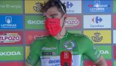 Jakobsen po wygraniu 16. etapu Vuelta a Espana