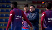 Xavi poprowadził trening Barcelony