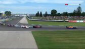 Neutralizacja w wyścigu Grand Prix of Indy po wypadku McLaughlina z Veekayem