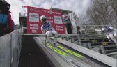 Zwycięski skok Niki Kriznar w zawodach PŚ w Hinzenbach