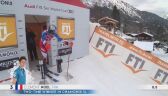 Przejazd Noela w 1. serii slalomu w Chamonix
