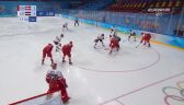 Pekin 2022 - hokej na lodzie. Łotysze obejmują prowadzenie na początku 2. tercji meczu z Danią