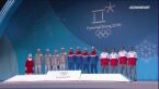 Ceremonia medalowa po konkursie drużynowym na skoczni dużej w Pjongczangu