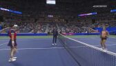 Skrót meczu Sakkari - Andreescu w 4. rundzie US Open