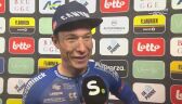 Jasper Philipsen po wygraniu wyścigu Brugge-De Panne