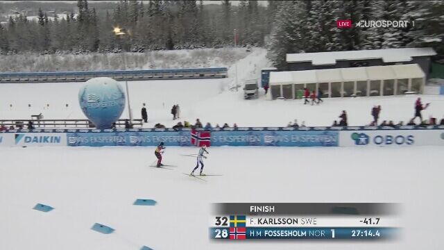 Karlsson wygrała bieg techniką dowolną kobiet w Lillehammer