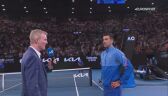 Australian Open. Wywiad na korcie z Djokoviciem po półfinale