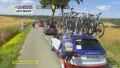 Mads Pedersen ledwo uniknął zderzenia z samochodem podczas 4. etapu Tour de France