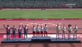 Tokio. Złota sztafeta mieszana 4x400 m na podium igrzysk olimpijskich