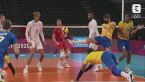 Tokio. Siatkówka: niesamowita akcja i obrona nogą w meczu Brazylia - Francja