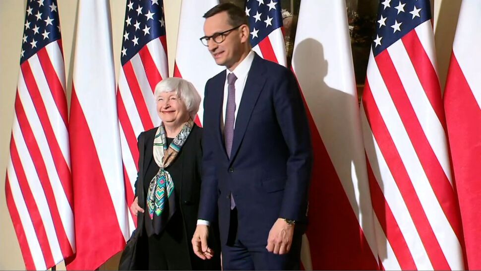 Sekretarz skarbu USA Janet Yellen spotkała się z premierem Mateuszem Morawieckim